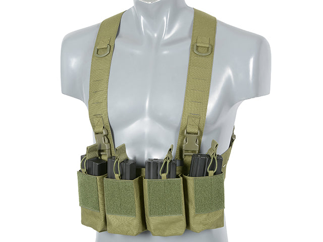 Chest Rig Laser-Cut with AR/AK Pouches - Olive [8Fields] 7