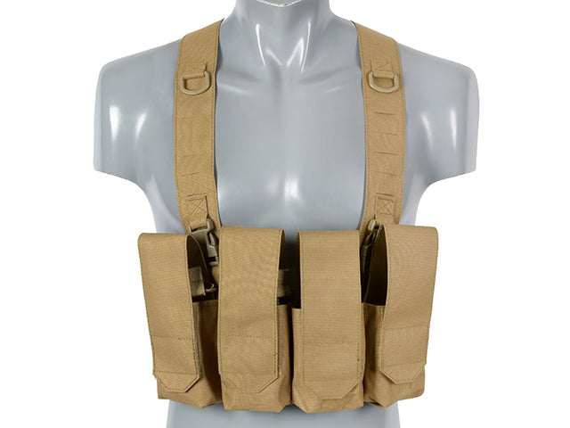 Chest Rig Laser-Cut with AR/AK Pouches - Coyote [8Fields] 1