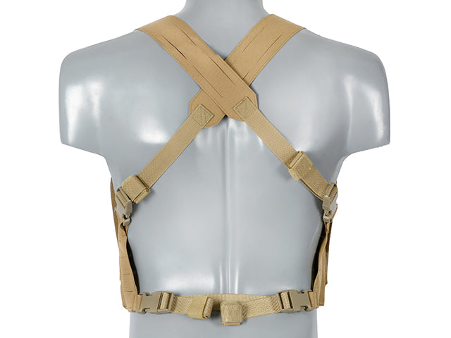 Chest Rig Laser-Cut with AR/AK Pouches - Coyote [8Fields] 3