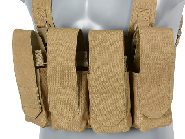 Chest Rig Laser-Cut with AR/AK Pouches - Coyote [8Fields] 5
