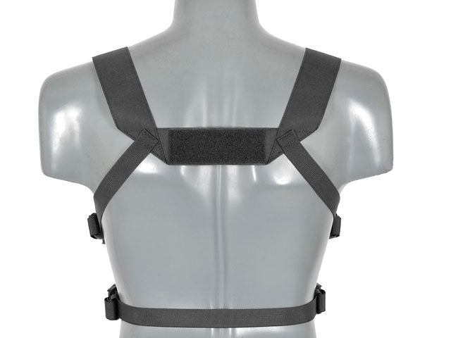 Chest Rig Kompakt - Buckle-up, MOLLE Laser-Cut - Schwarz [8FIELDS] 2