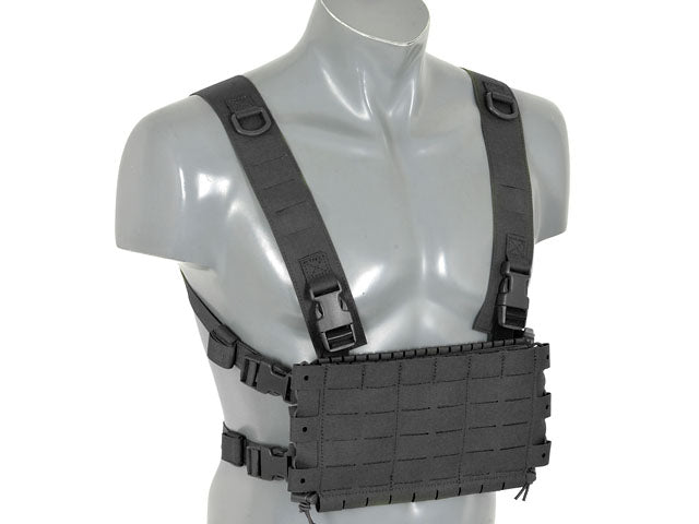 Chest Rig Kompakt - Buckle-up, MOLLE Laser-Cut - Schwarz [8FIELDS] 4