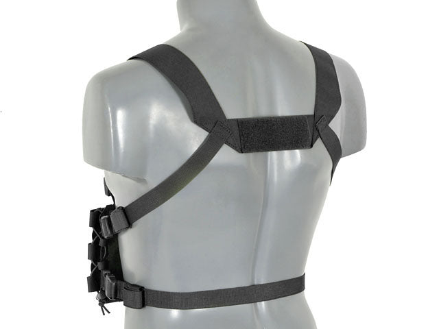 Chest Rig Kompakt - Buckle-up, MOLLE Laser-Cut - Schwarz [8FIELDS] 5