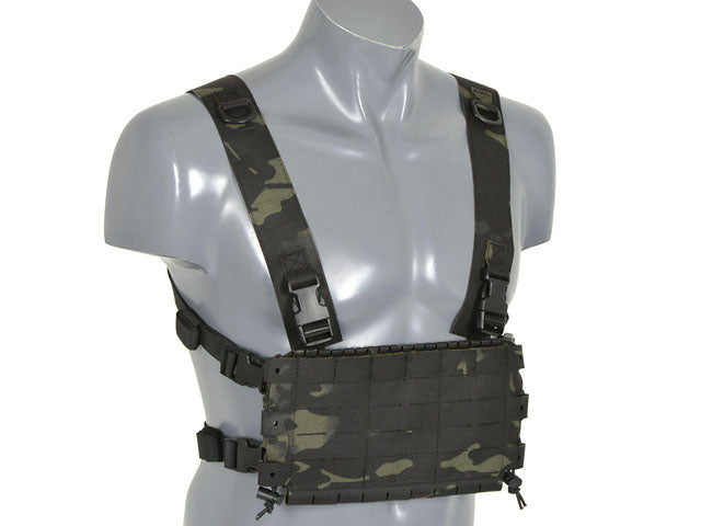 Chest Rig Kompakt - Buckle-up, MOLLE Laser-Cut - Multicamo Schwarz [8FIELDS] 4