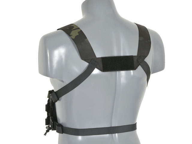 Chest Rig Kompakt - Buckle-up, MOLLE Laser-Cut - Multicamo Schwarz [8FIELDS] 5