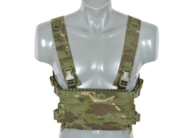Chest Rig Kompakt - Buckle-up, MOLLE Laser-Cut - Multicamo Tropic [8FIELDS] 1