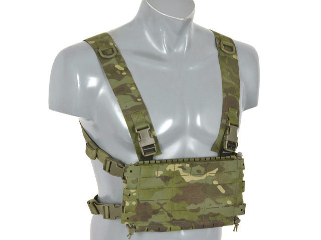 Chest Rig Kompakt - Buckle-up, MOLLE Laser-Cut - Multicamo Tropic [8FIELDS] 4