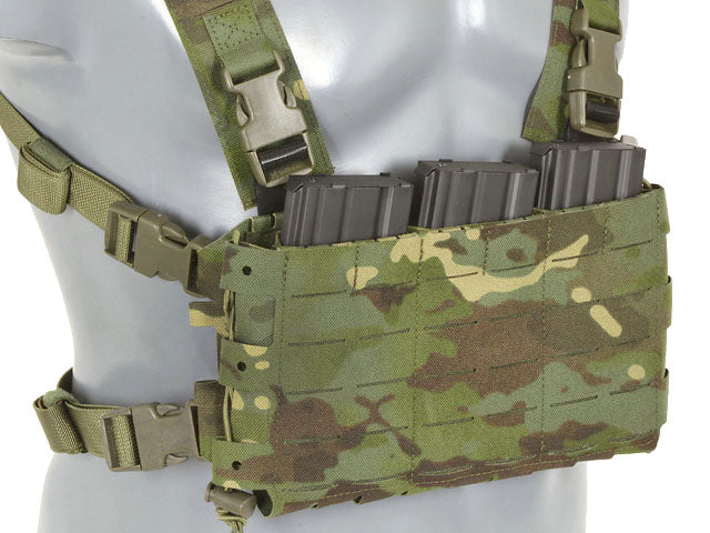 Chest Rig Kompakt - Buckle-up, MOLLE Laser-Cut - Multicamo Tropic [8FIELDS] 6