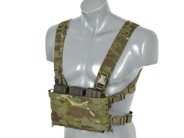 Chest Rig Kompakt - Buckle-up, MOLLE Laser-Cut - Multicamo Tropic [8FIELDS] 7