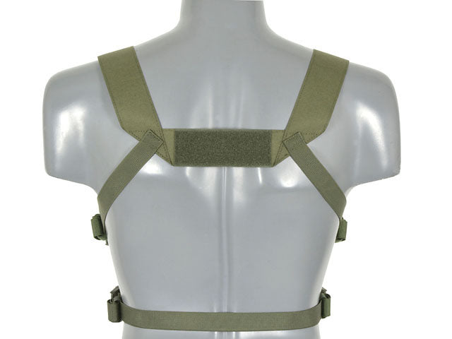 Chest Rig Kompakt Buckle-Up, MOLLE Laser-Cut Oliv