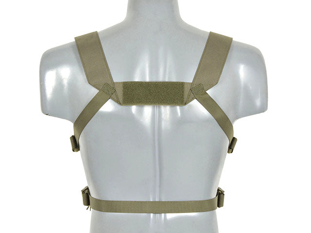 Chest Rig Kompakt Buckle-Up, MOLLE Laser-Cut Ranger Grün