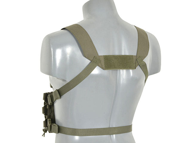 Chest Rig Kompakt - Buckle-up, MOLLE Laser-Cut - Ranger Grün [8FIELDS] 5