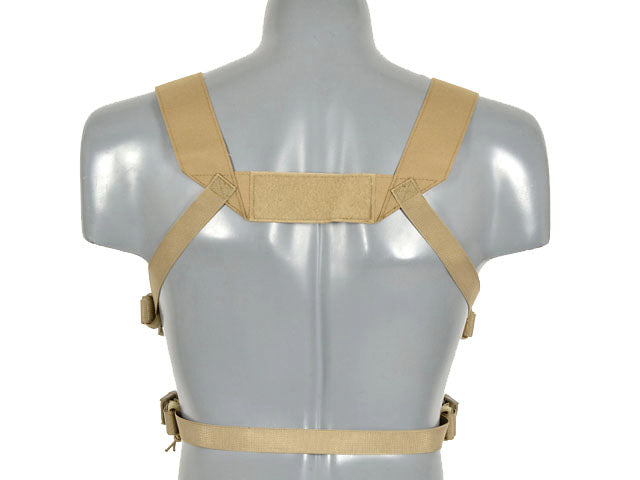 Chest Rig Kompakt - Buckle-up, MOLLE Laser-Cut - Tan [8FIELDS] 2