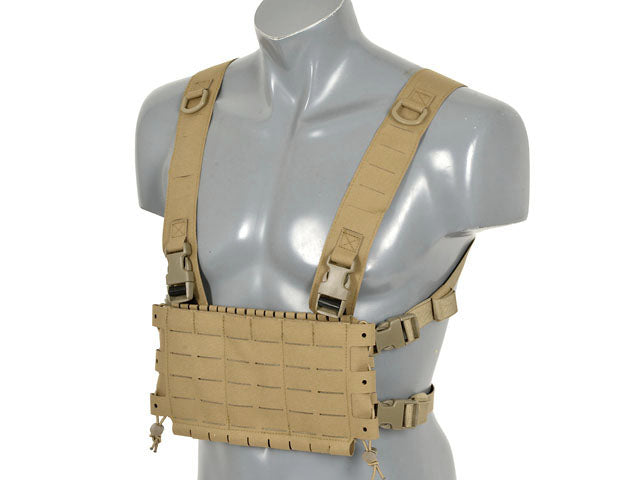Chest Rig Kompakt - Buckle-up, MOLLE Laser-Cut - Tan [8FIELDS] 3