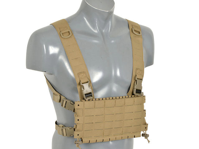 Chest Rig Kompakt - Buckle-up, MOLLE Laser-Cut - Tan [8FIELDS] 4