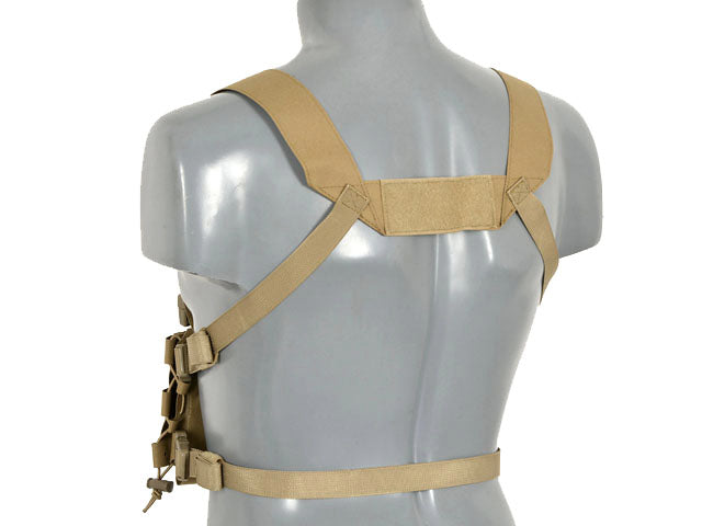 Chest Rig Kompakt - Buckle-up, MOLLE Laser-Cut - Tan [8FIELDS] 5