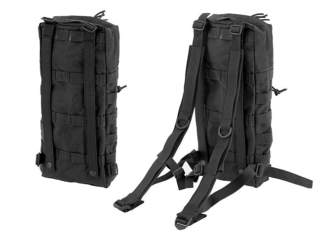 Transporttasche Tactical Hydration Carrier MOLLE mit Straps - Schwarz [8FIELDS] 3
