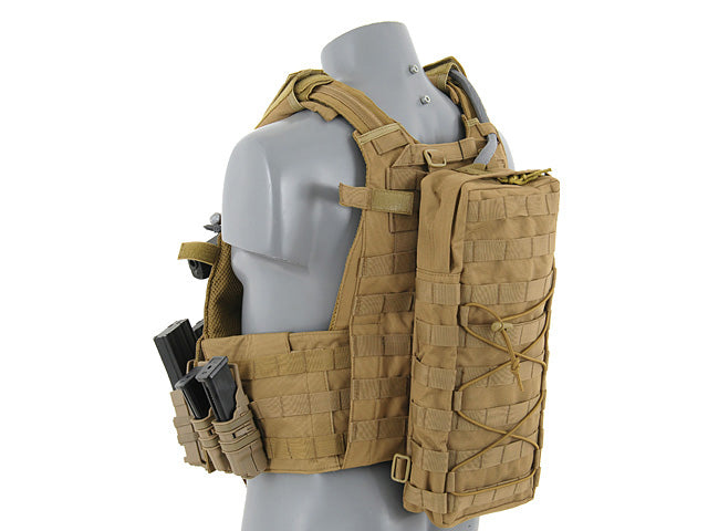 Transporttasche Tactical Hydration Carrier MOLLE mit Straps - Schwarz [8FIELDS] 8