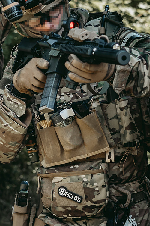 Elastische Dreifach-M4/M16-Magazintasche - Coyote [8FIELDS] 5
