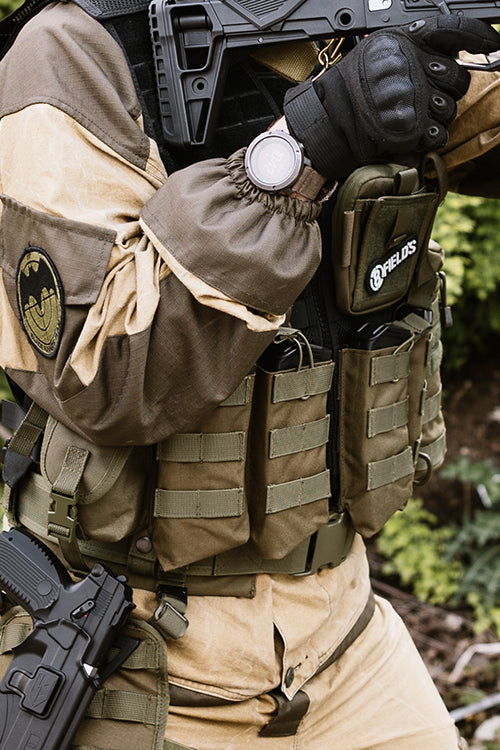 Open-Top Doppel 7.62x39 AK Magazintasche - Oliv [8FIELDS] 5