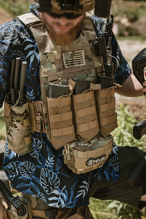 Open-Top Dreifach 7.62x39 AK Magazintasche - Coyote [8FIELDS] 4