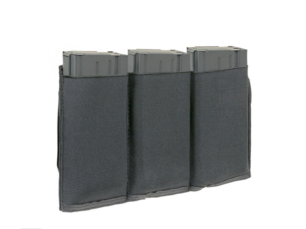 Elastische Dreifach SR25/M14/SCAR-H Magazintasche - Schwarz 2