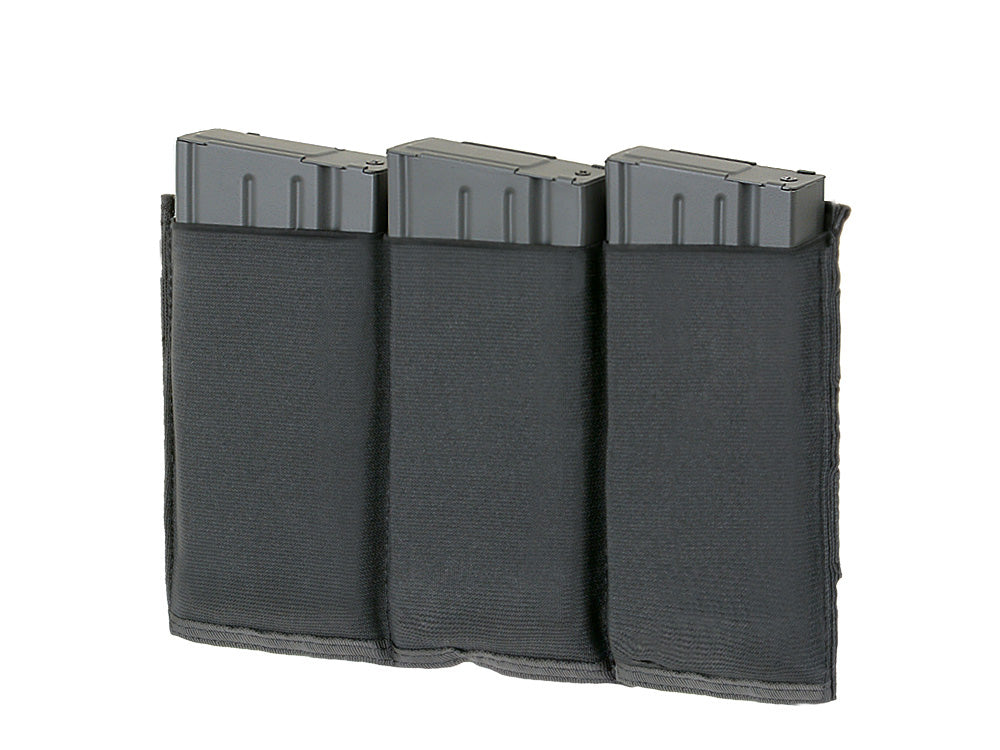 Elastische Dreifach SR25/M14/SCAR-H Magazintasche - Schwarz 3