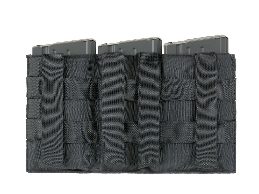 Elastische Dreifach SR25/M14/SCAR-H Magazintasche - Schwarz 4