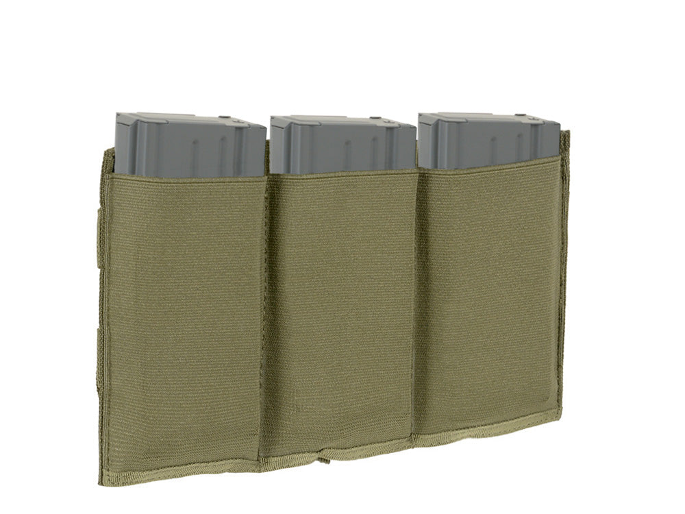 Elastische Dreifach SR25/M14/SCAR-H Magazintasche - Oliv 2