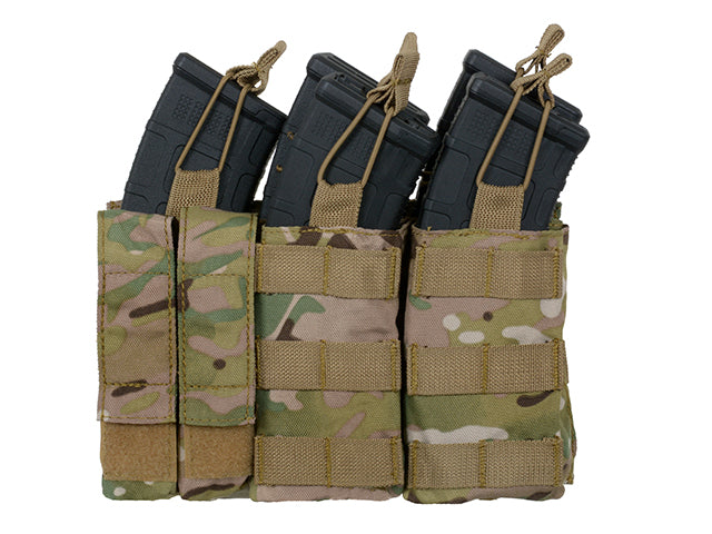 Dreifach AK Mag/Pistole Taschen-Panel (5 plus 2) - Multicamo 1
