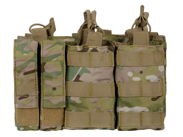 Dreifach AK Mag/Pistole Taschen-Panel (5 plus 2) - Multicamo 2