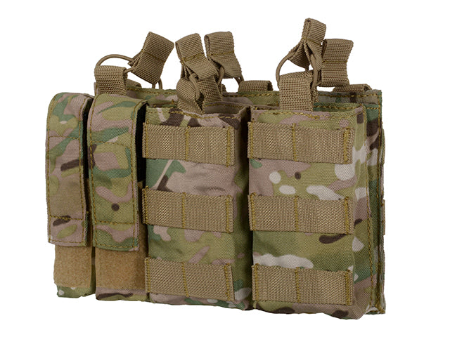 Dreifach AK Mag/Pistole Taschen-Panel (5 plus 2) - Multicamo 3