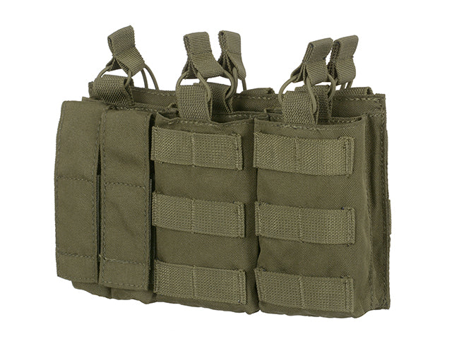 Dreifach AK Mag/Pistole Taschen-Panel (5 plus 2) - Oliv 3