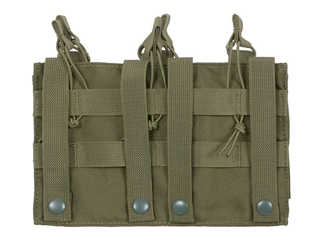 Dreifach AK Mag/Pistole Taschen-Panel (5 plus 2) - Oliv 4