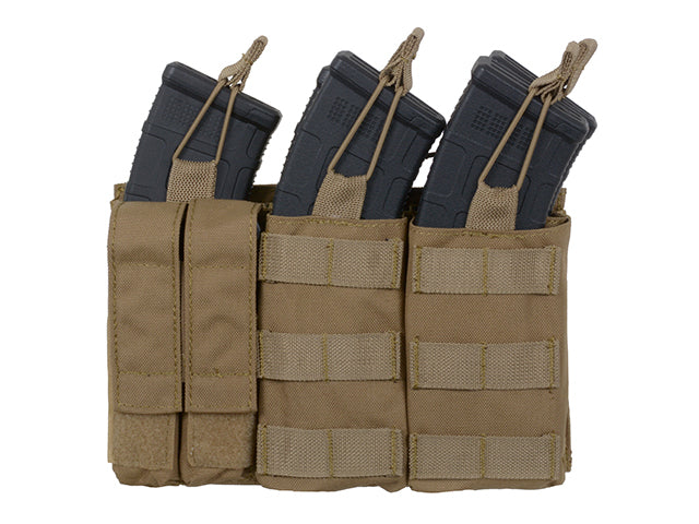 Dreifach AK Mag/Pistole Taschen-Panel (5 plus 2) - Coyote 1