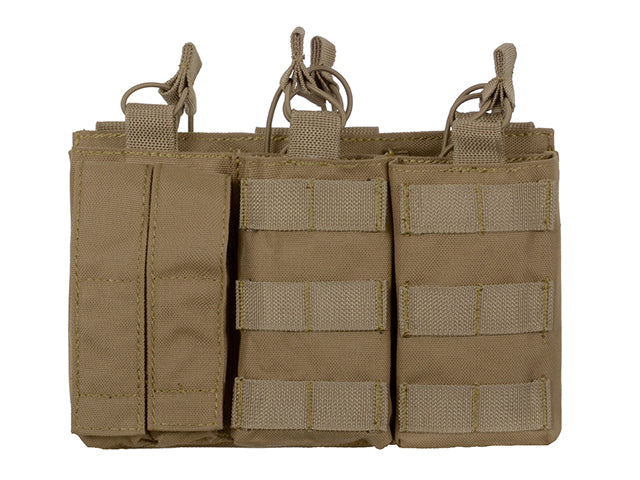 Dreifach AK Mag/Pistole Taschen-Panel (5 plus 2) - Coyote 2
