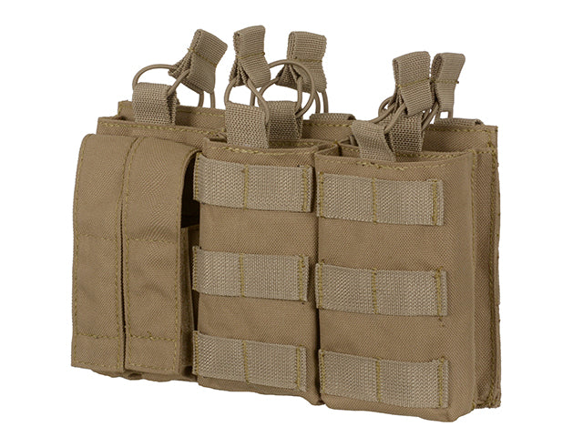 Dreifach AK Mag/Pistole Taschen-Panel (5 plus 2) - Coyote 3