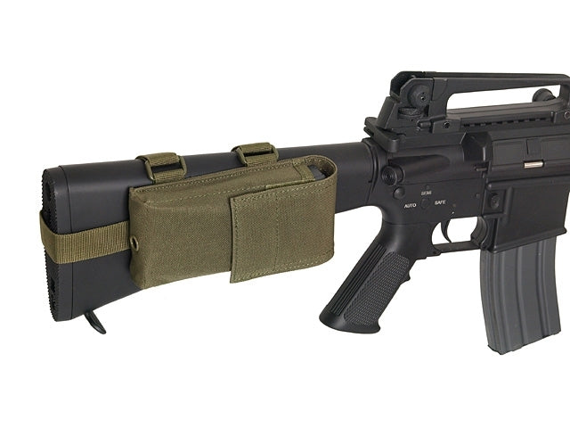 Magazintasche für M4/M15/M16 montiert on stock - Oliv 3