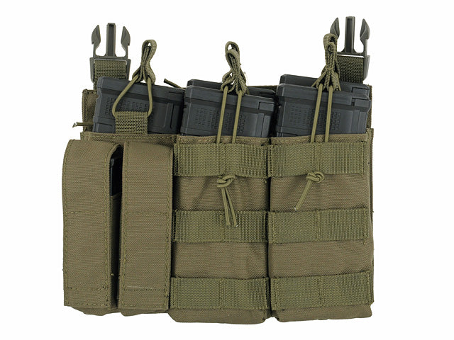 Buckle Up Dreifach 5.56/Pistol Tasche Panel - Oliv 1