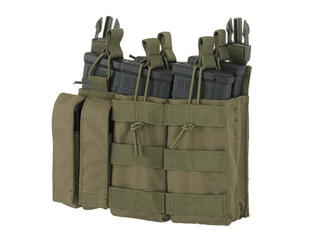 Buckle Up Dreifach 5.56/Pistol Tasche Panel - Oliv 3