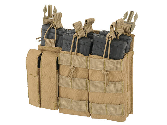 Buckle Up Dreifach 5.56/Pistole Taschen-Panel - Coyote 3