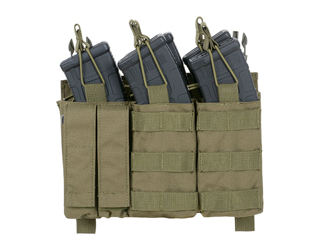 Buckle Up Dreifach AK Magazin-/Pistolentaschen-Panel - Oliv