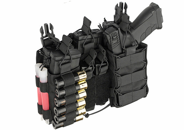 MOLLE-Tasche Buckle Up Multi-Mission Front-Panel - Schwarz [8FIELDS] 3