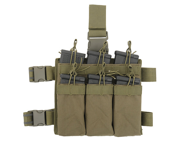 MOLLE-Tasche M4/AR-15 Six-Mag Stacker Drop Leg Panel - Oliv [8FIELDS] 1