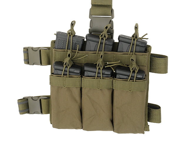 MOLLE-Tasche M4/AR-15 Six-Mag Stacker Drop Leg Panel - Oliv [8FIELDS] 4