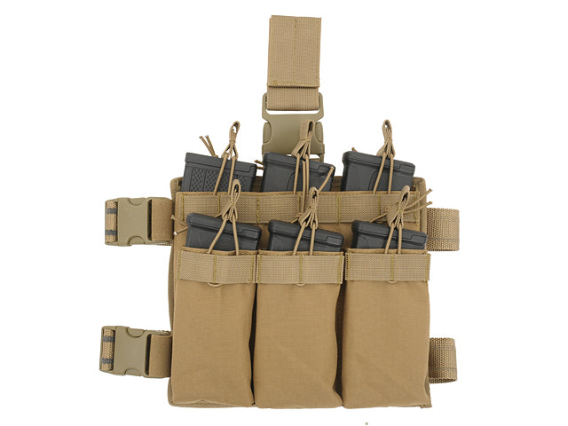 MOLLE-Tasche M4/AR-15 Six-Mag Stacker Drop Leg Panel - Coyote [8FIELDS] 1