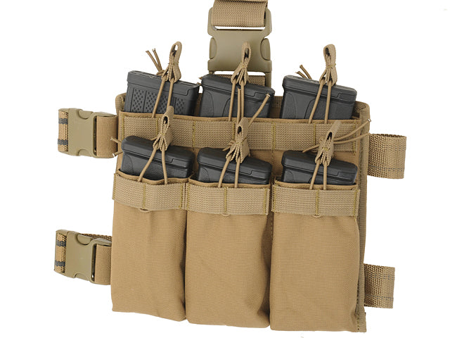 MOLLE-Tasche M4/AR-15 Six-Mag Stacker Drop Leg Panel - Coyote [8FIELDS] 4