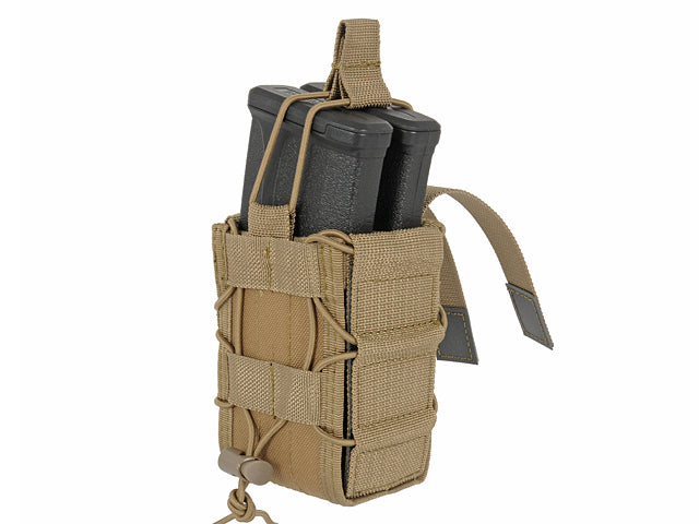 MOLLE Double Rifle Mag Speed Pouch – Coyote