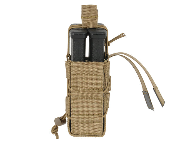 MOLLE Double Rifle Mag Speed Pouch – Coyote