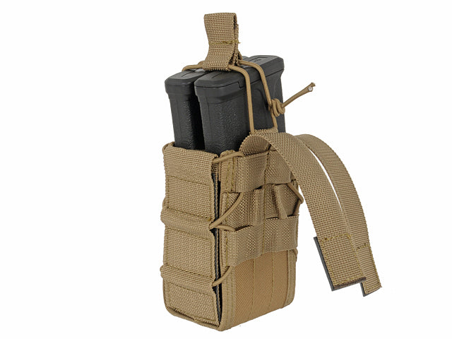 MOLLE Double Rifle Mag Speed Pouch – Coyote